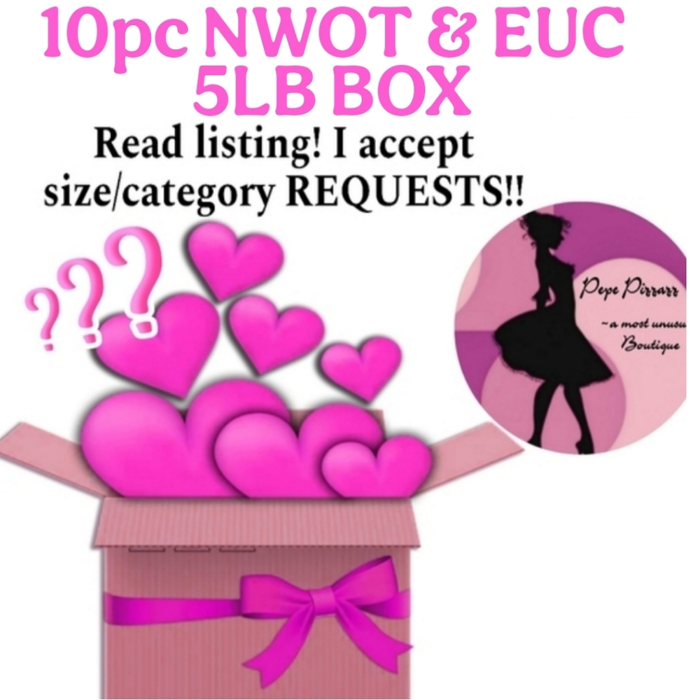 10pc NWOT & EUC clothing mystery bundle. 💓 I take requests!!